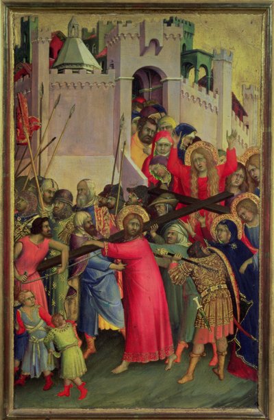 Road to Calvary by Simone Martini